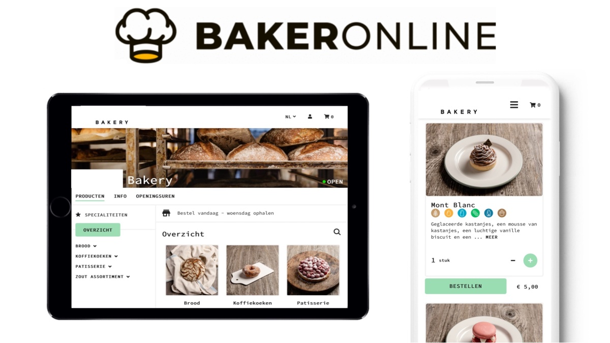Bakeronline webshop voorbeeld