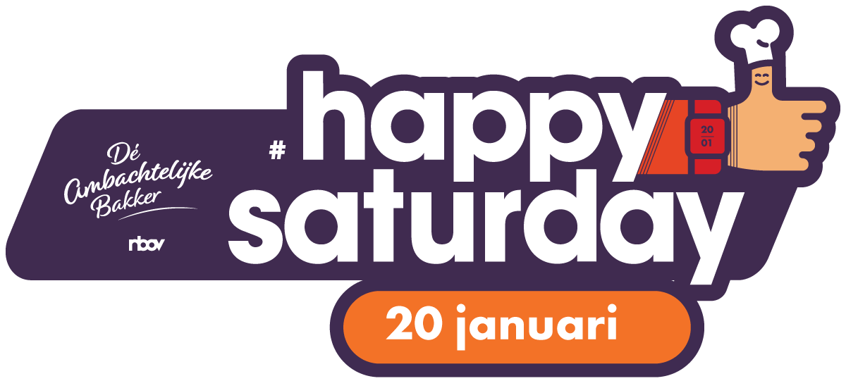 Happy Saturday logo's neutraal
